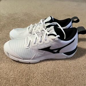 Mizuno Women's Wave Super Sonic 2 Volleyball Shoes sz 10 White Court